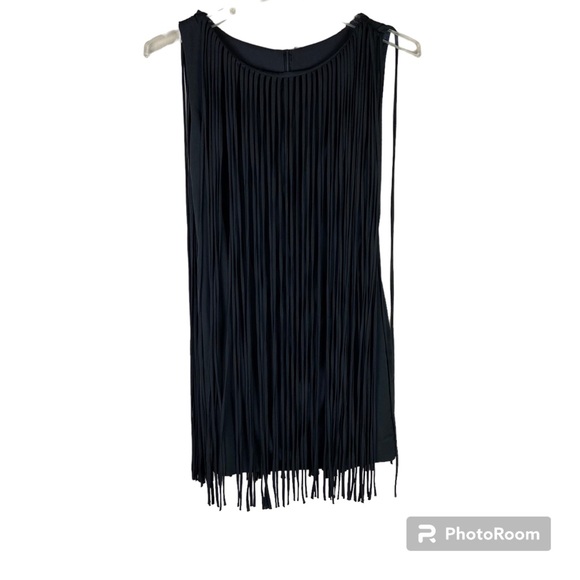 unbranded Dresses & Skirts - Black full length fringe midi dress